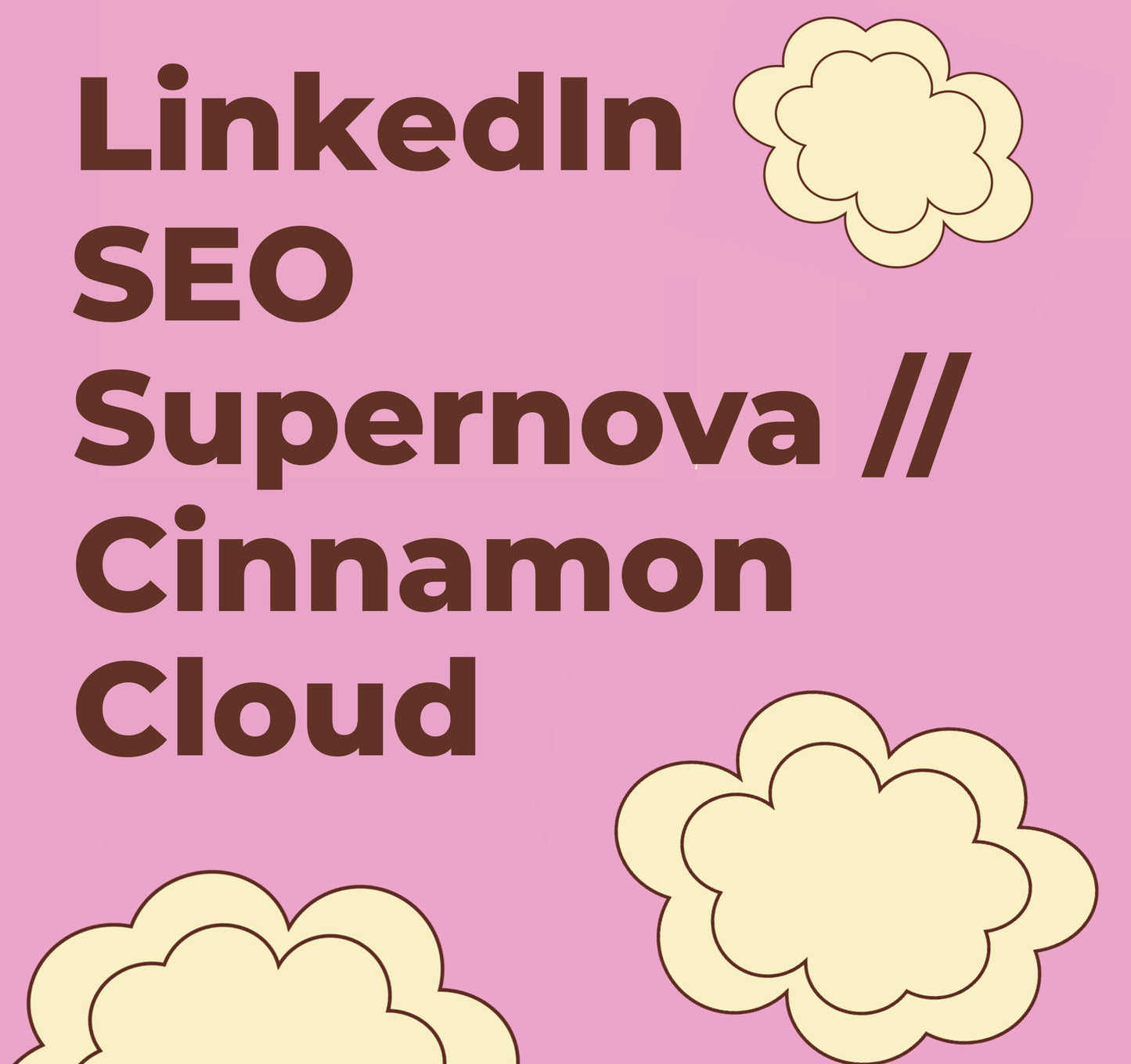 LinkedIn SEO Supernova // Cinnamon Cloud